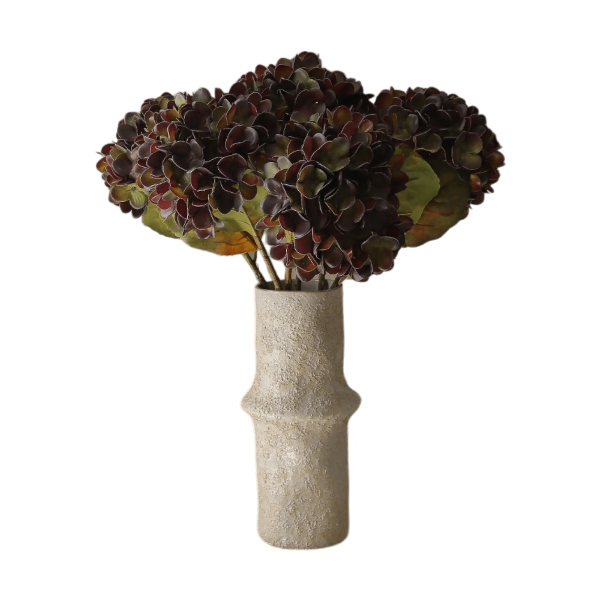 Hortensia kunstboeket, Muted purple, 60, 6 st Botané