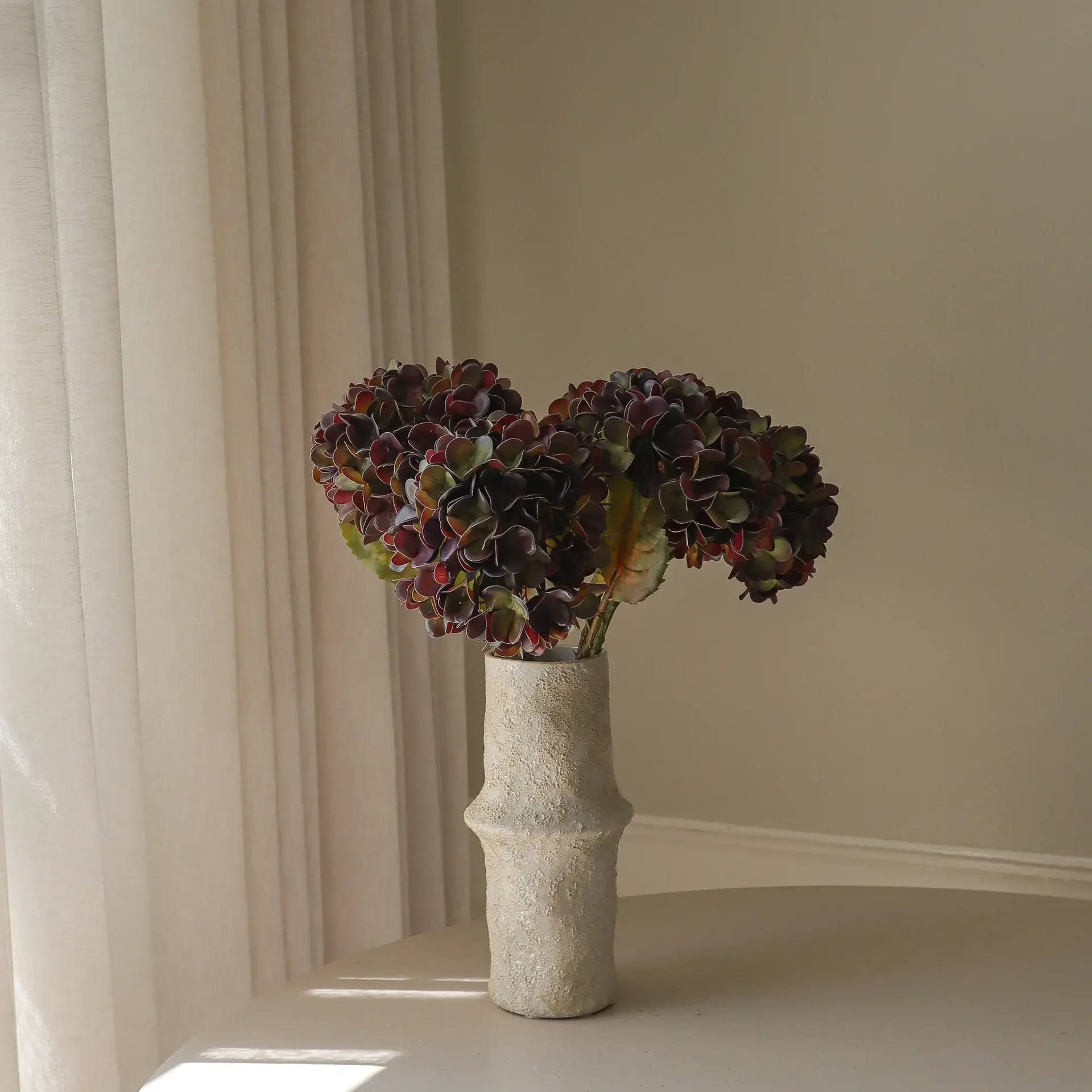 Hortensia kunstboeket, Muted purple, 60, 6 st Botané