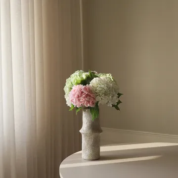 Hortensia kunstboeket - Roze-wit-groen, 7 st. - Botané