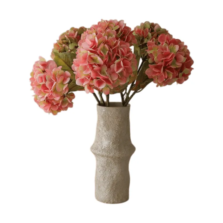 Hortensia kunstboeket - Soft pink, 60 cm, 5 stuks - Botané