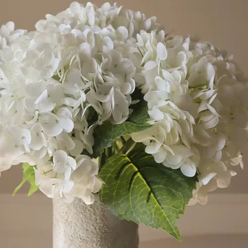 Hortensia kunstboeket - Wit, 7 st. - Botané