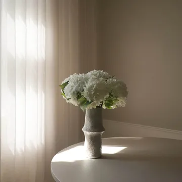 Hortensia kunstboeket - Wit, 7 st. - Botané