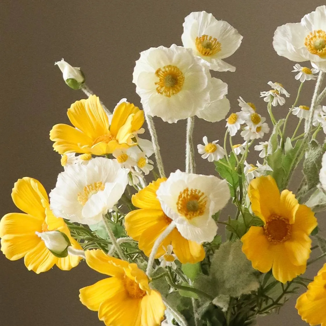 Le Natural kunstboeket, Margriet-madeliefje 7 st. Botané