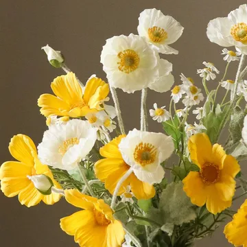 Le Natural kunstboeket - Margriet-madeliefje 7 st. - Botané