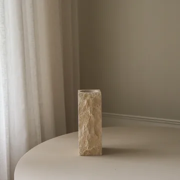 Limestone Edge marmeren vaas - medium, 30 cm - Botané