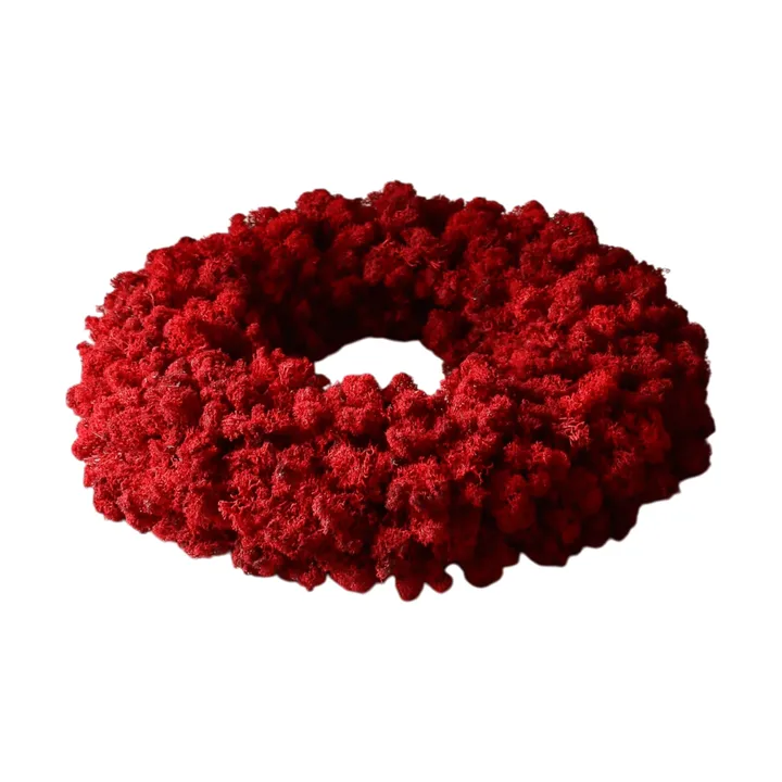 Moss Wreath moskrans - Red, Ø40 cm - Botané