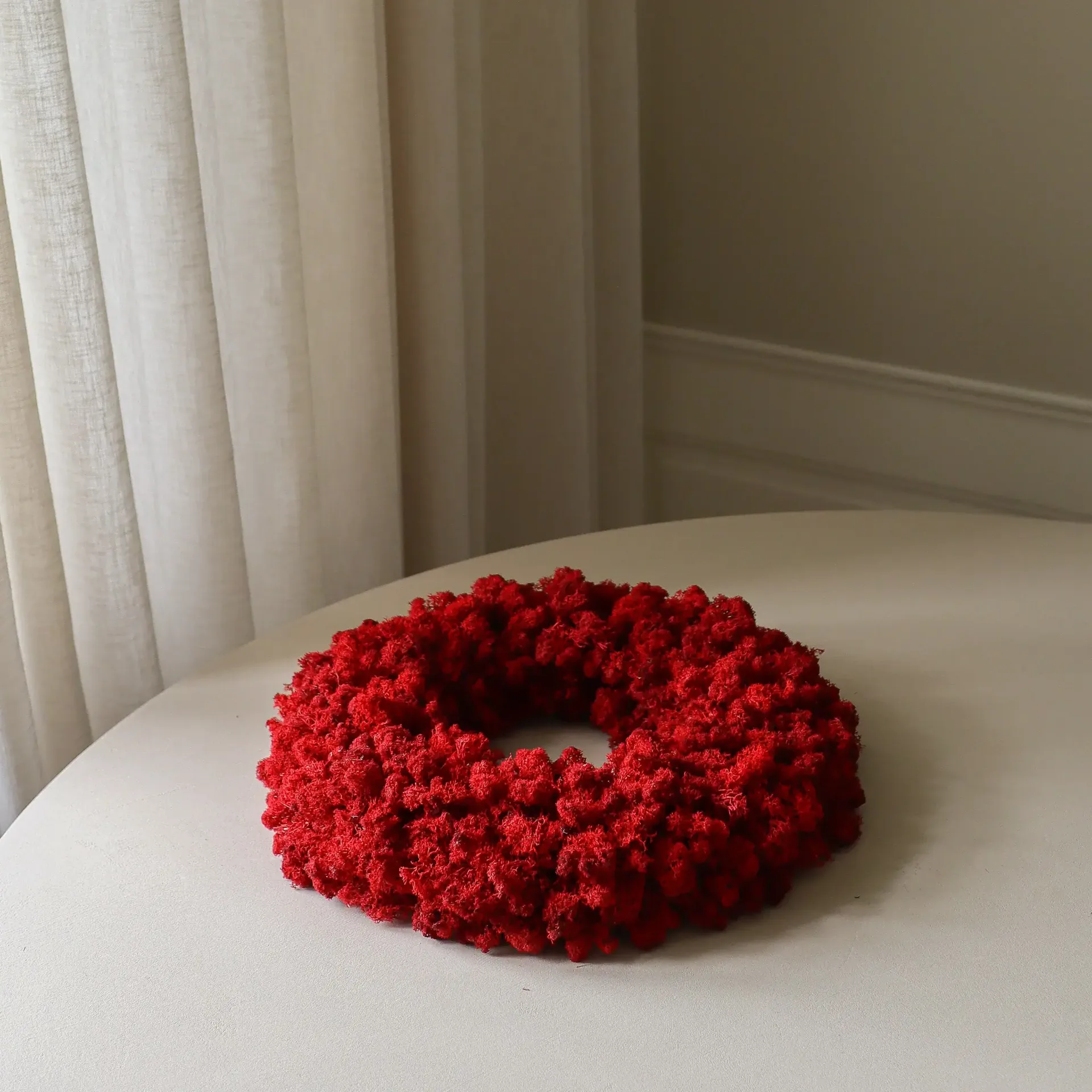 Moss Wreath moskrans, Red, Ø40 cm Botané