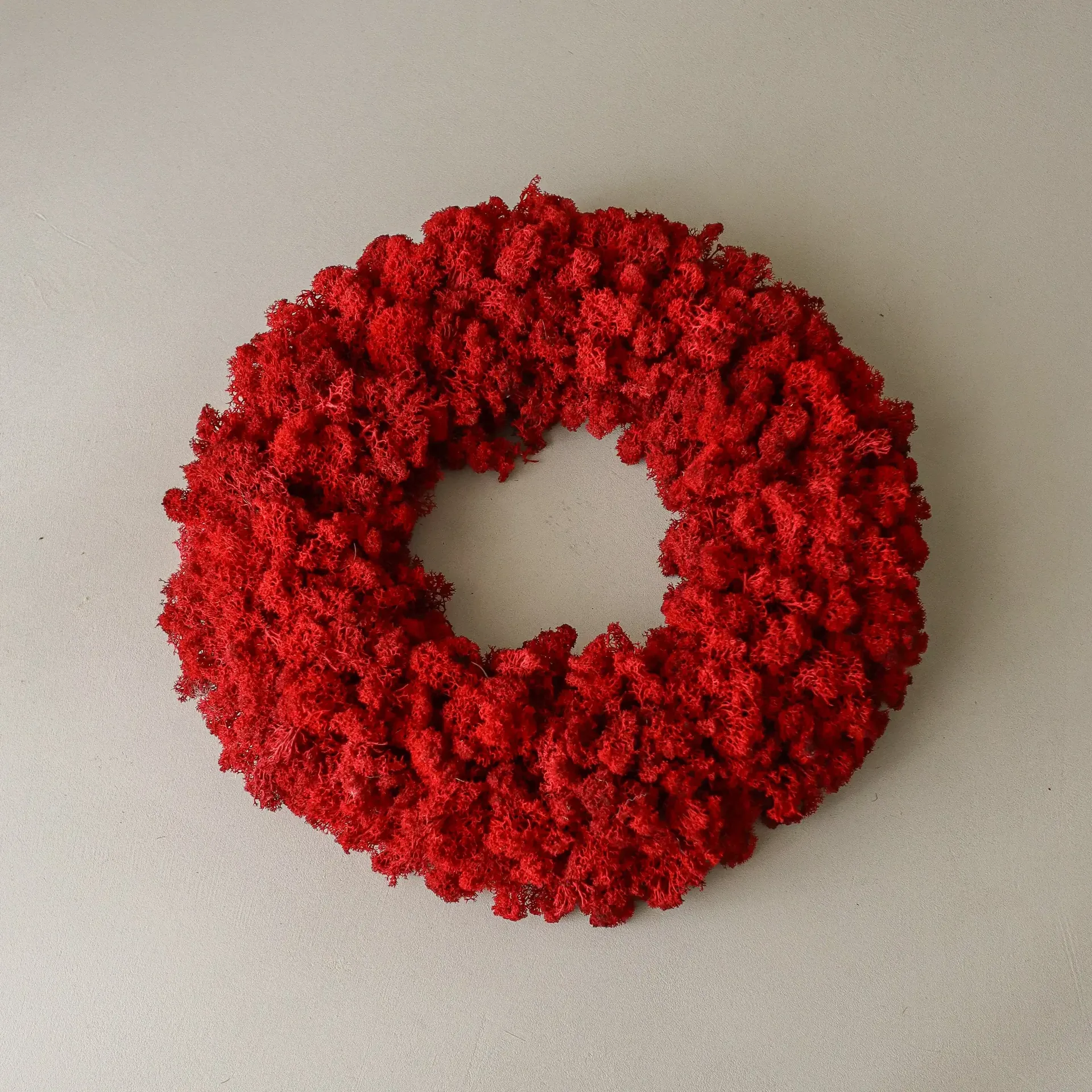 Moss Wreath moskrans, Red, Ø40 cm Botané