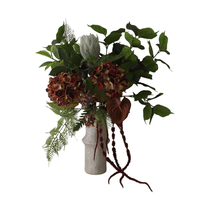 Noir Botanica kunstboeket - hortensia-calla-anthurium 112 cm, 15 stuks - Botané