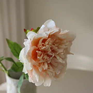 pioen kunstbloem - Light pink, 56 cm, 1 stuks - Botané