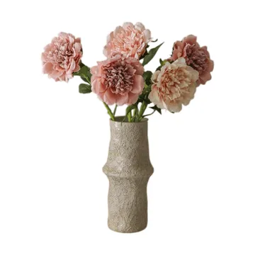 Pioenrozen kunstboeket - Dusty, 5 stuks - Botané