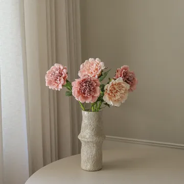 Pioenrozen kunstboeket - Dusty, 5 stuks - Botané