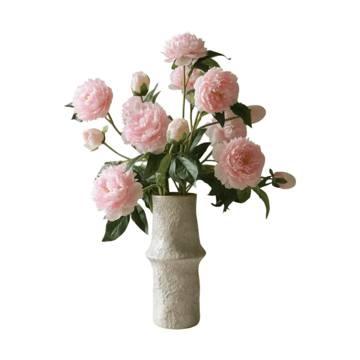 Pioenrozen kunstboeket - Medium, roze 5 st. - Botané