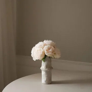 Pioenrozen kunstboeket - Mini, crème 10 st. - Botané