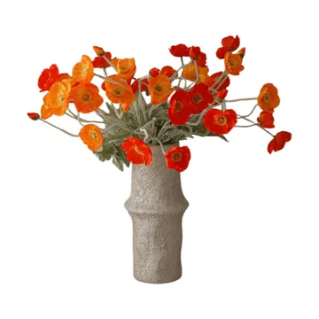 Poppy Sunset kunstboeket - Vallmo, 56 cm, 11 stuks - Botané