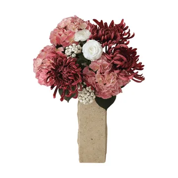 Rose reverie kunstboeket - Hortensia, spinnenchrysant, ranonkel, 77 cm - Botané