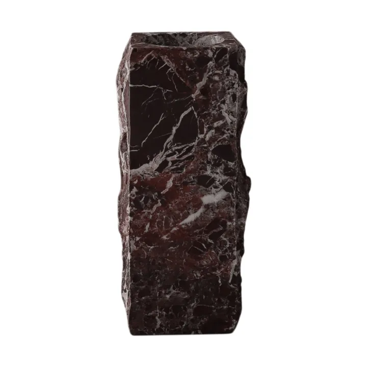 Rosso Levanto Edge marmeren vaas - medium, 30 cm - Botané