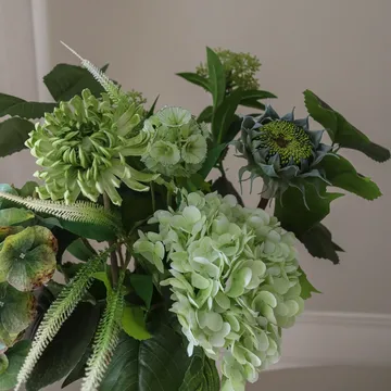 Sage Garden kunstboeket - hortensia-halve kaktusdahlia 112 cm, 10 stuks - Botané