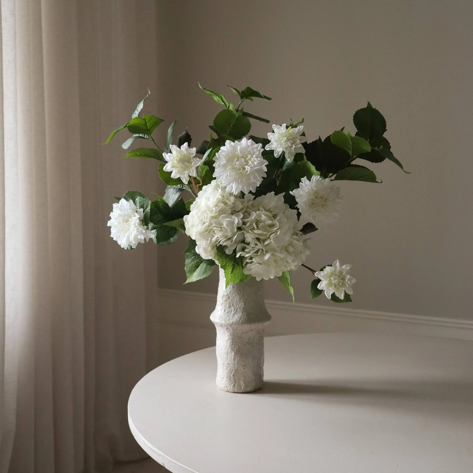 Soft Serve kunstboeket, Hortensia-dahlia, 8 st. Botané