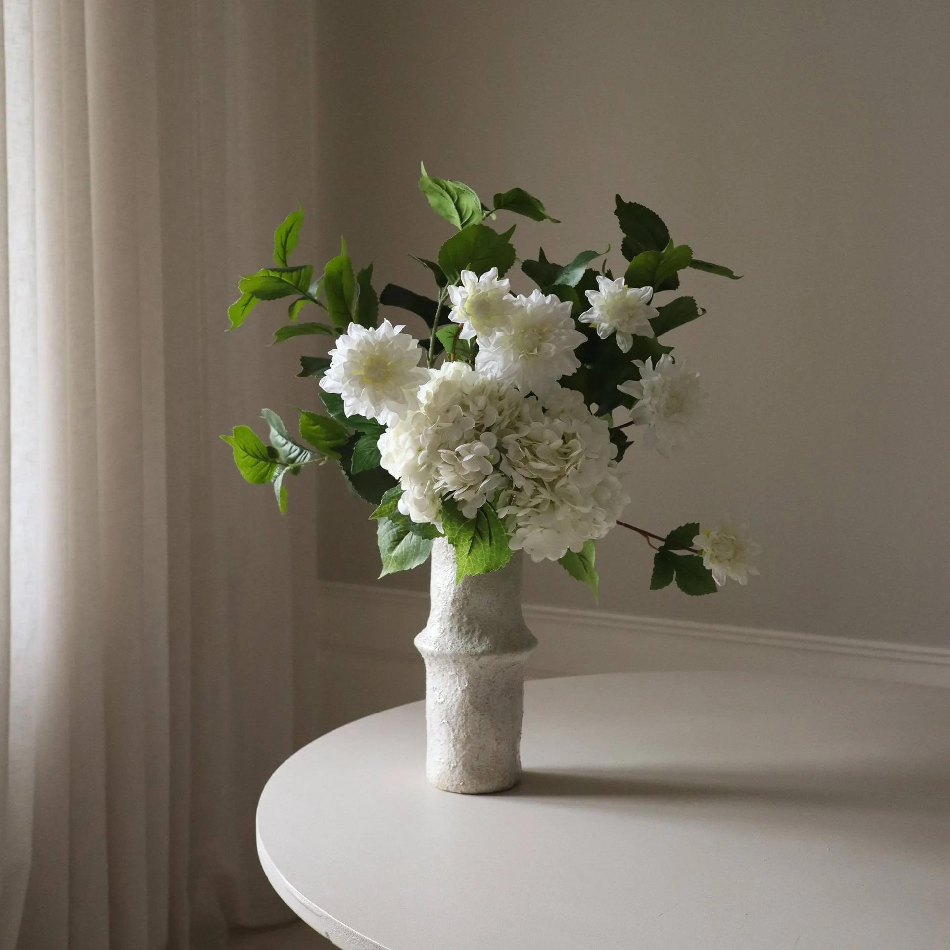 Soft Serve kunstboeket, Hortensia-dahlia, 8 st. Botané