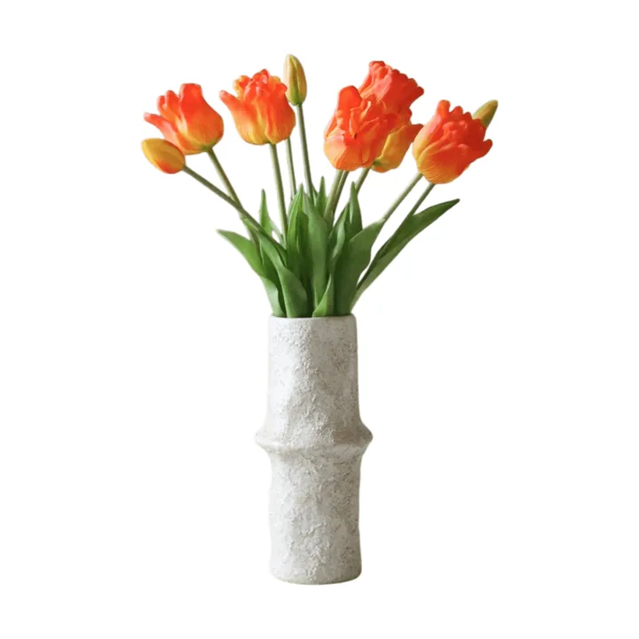Triumph tulpen kunstboeket - Oranje, 10 st. - Botané