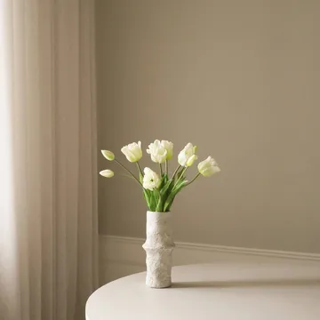 Triumph tulpen kunstboeket - Wit, 10 st. - Botané