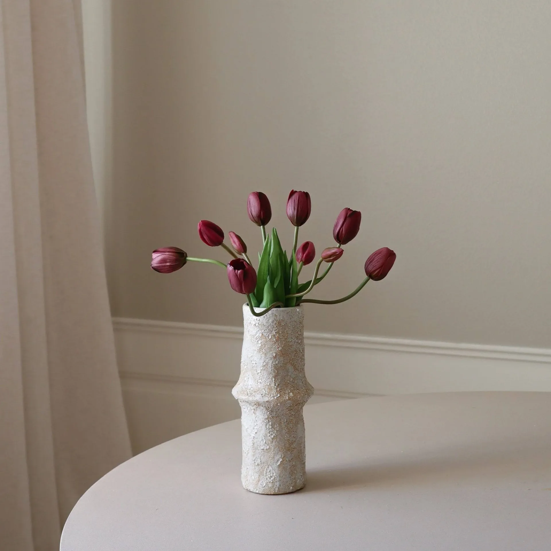 Tulpen kunstboeket, Paars, 10 st. Botané
