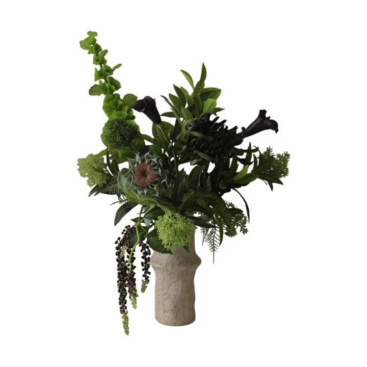 Verdant Noir kunstboeket - Calla-spinchr­ysantemum-herfstzonnebloem, 92 cm, 13 stuks - Botané
