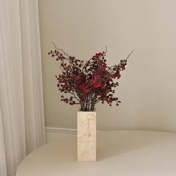Wild Berry kunstboeket - Donkerrode bessen­takken, 66 cm - Botané