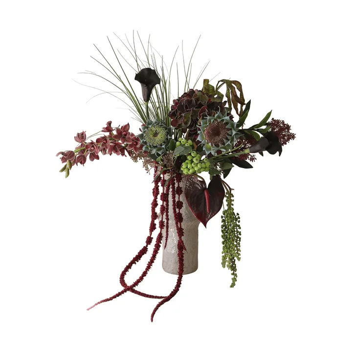 Woodland Nocturne kunstboeket - Calla-anthurium-hortensia-herfstzonnebloem, 112 cm, 14 st - Botané