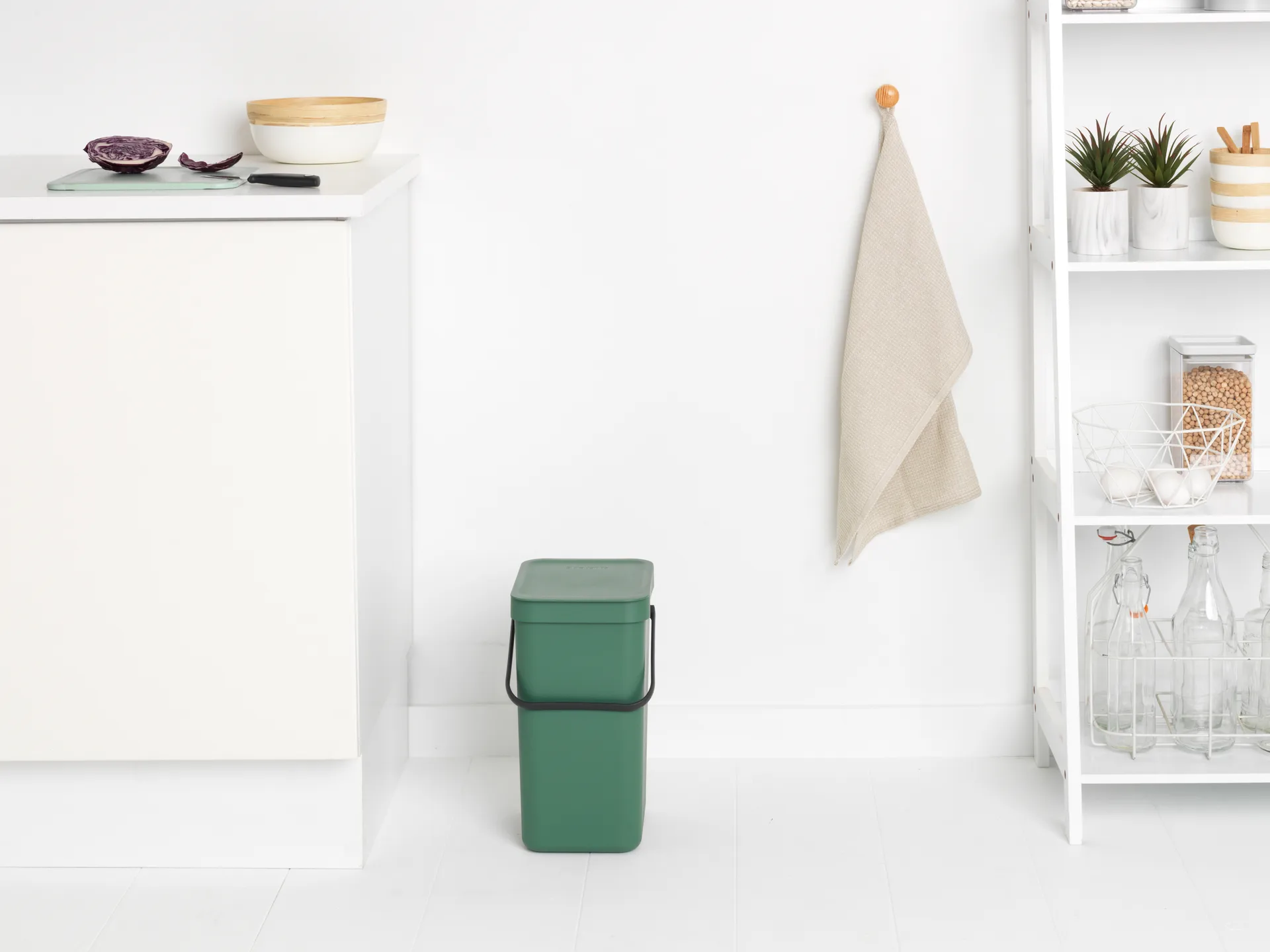 Afvalemmer Sort & Go 12 L, Fir Green Brabantia