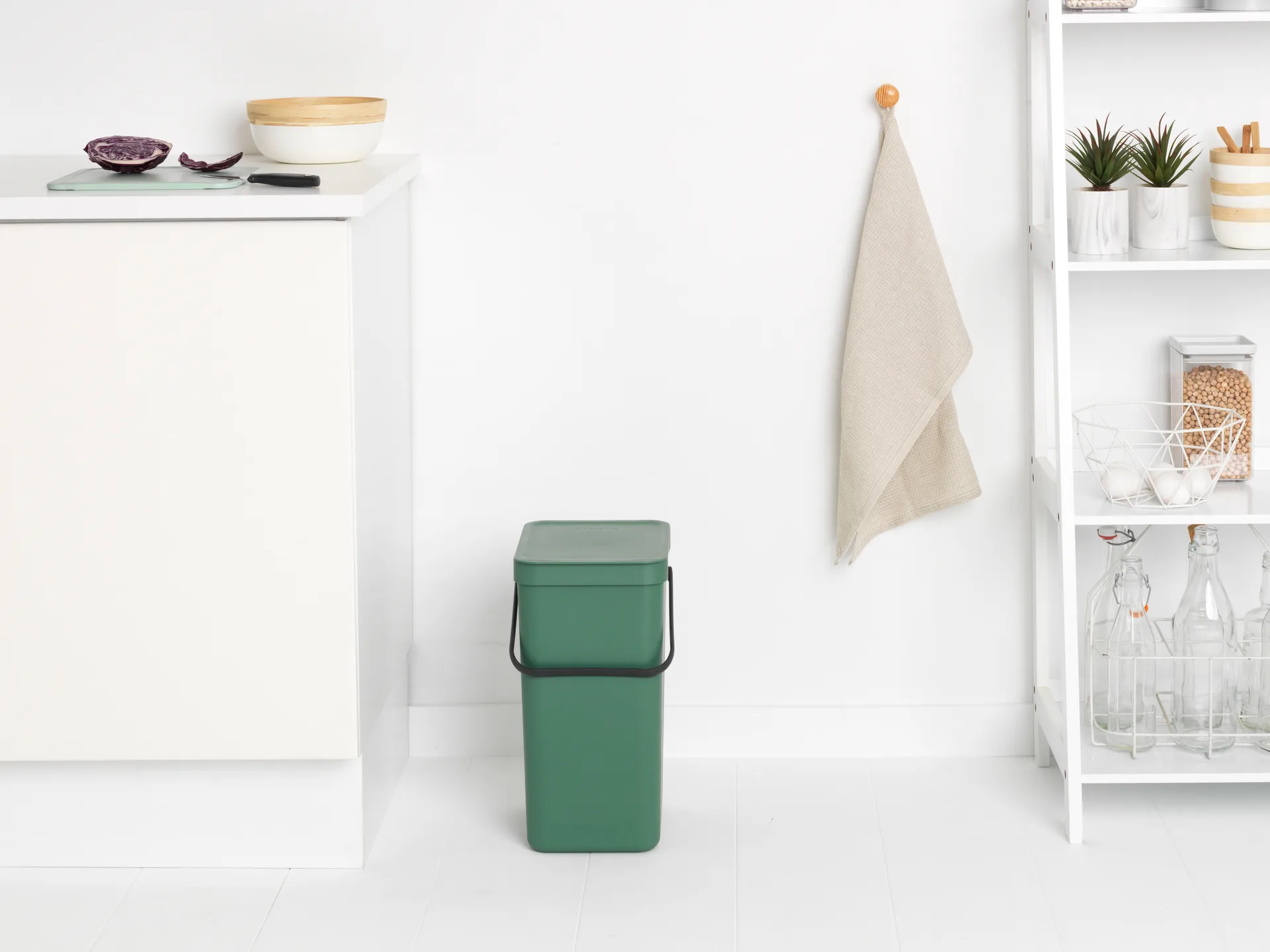 Afvalemmer Sort & Go 16L, Fir Green Brabantia