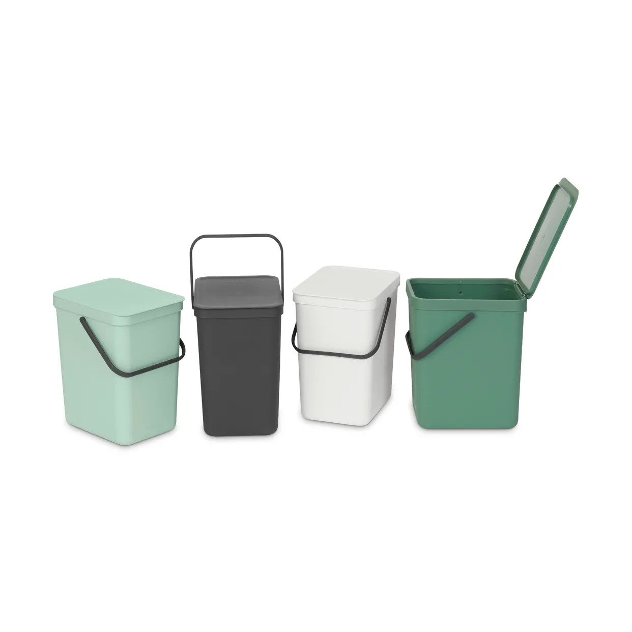 Afvalemmer Sort & Go 25L, Jade Green Brabantia