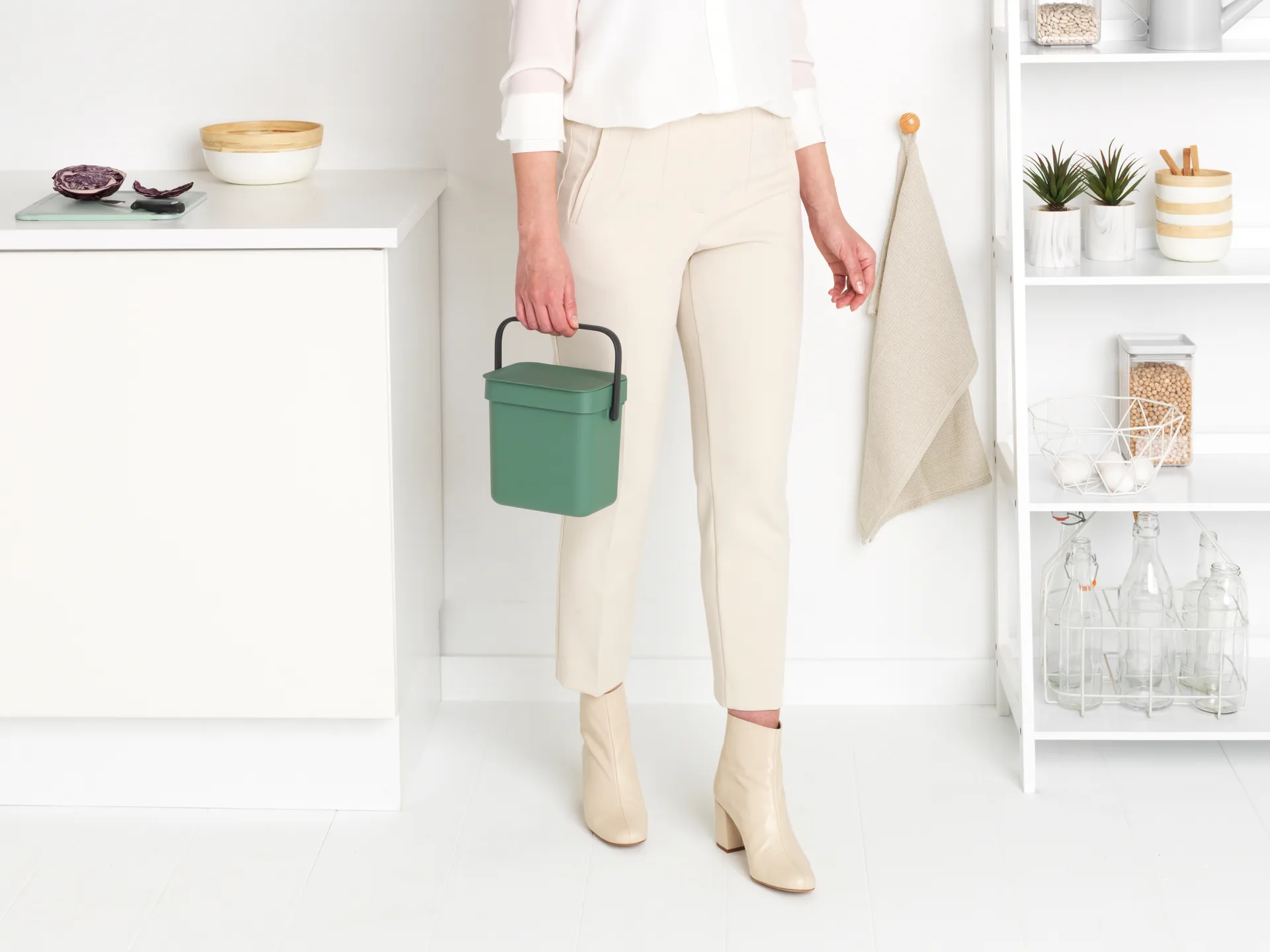 Afvalemmer Sort & Go 3 L, Fir Green Brabantia