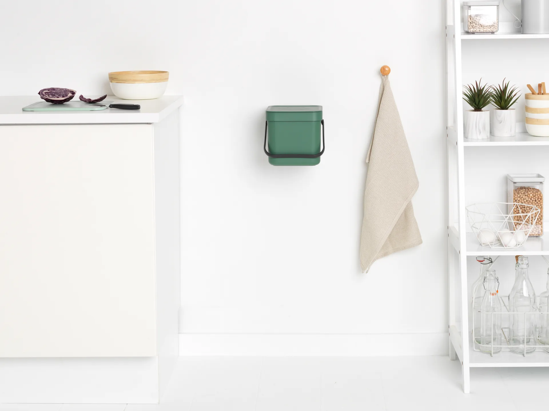 Afvalemmer Sort & Go 6 L, Fir Green Brabantia