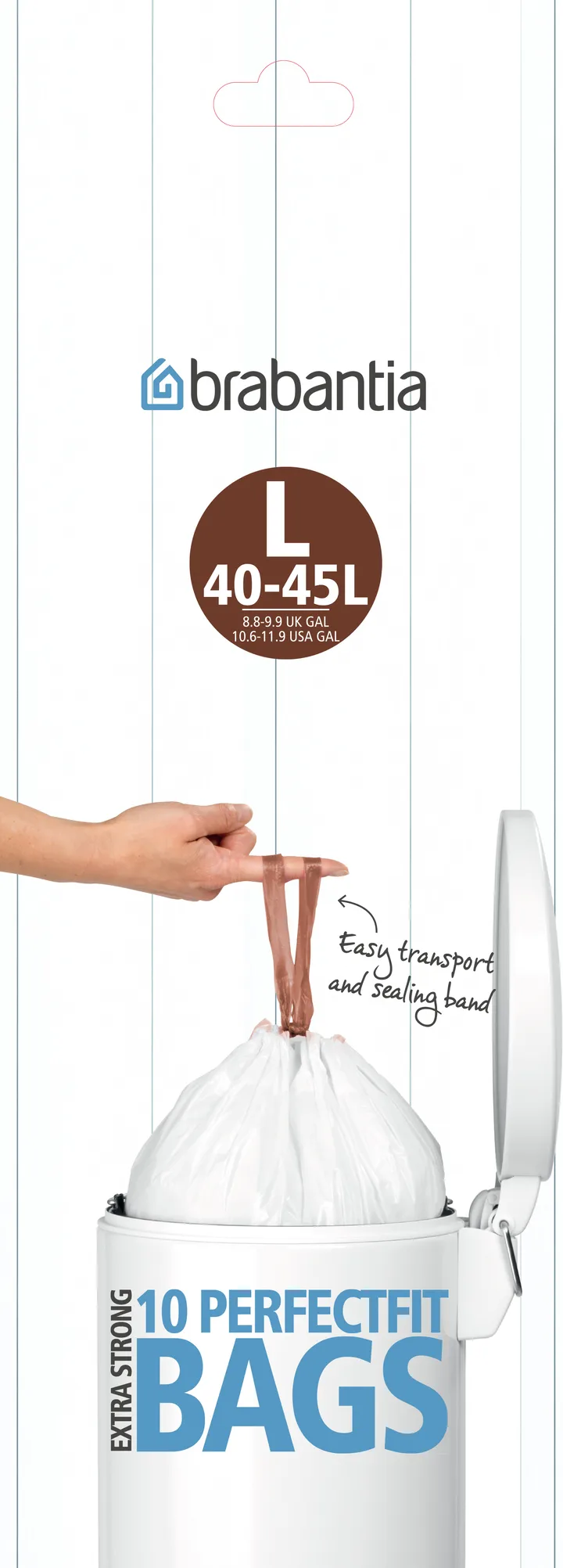 Afvalzakken L 10 zakken/rol - 45 l - Brabantia