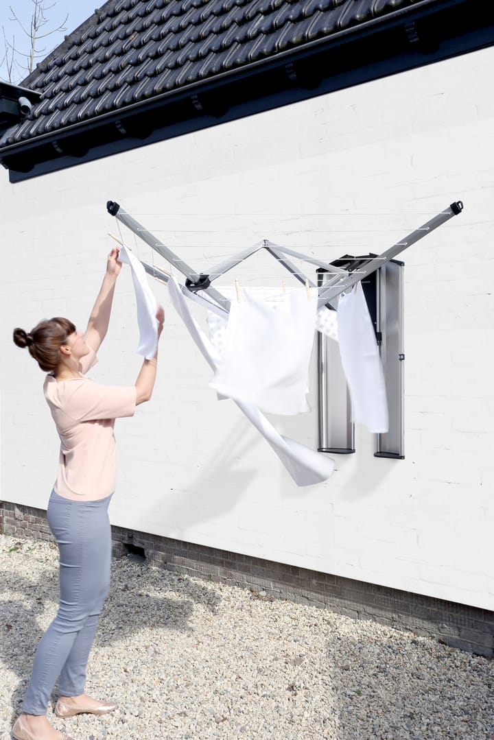 Beschermbox/kapsel voor WallFix droogmolen, Geborsteld staal Brabantia