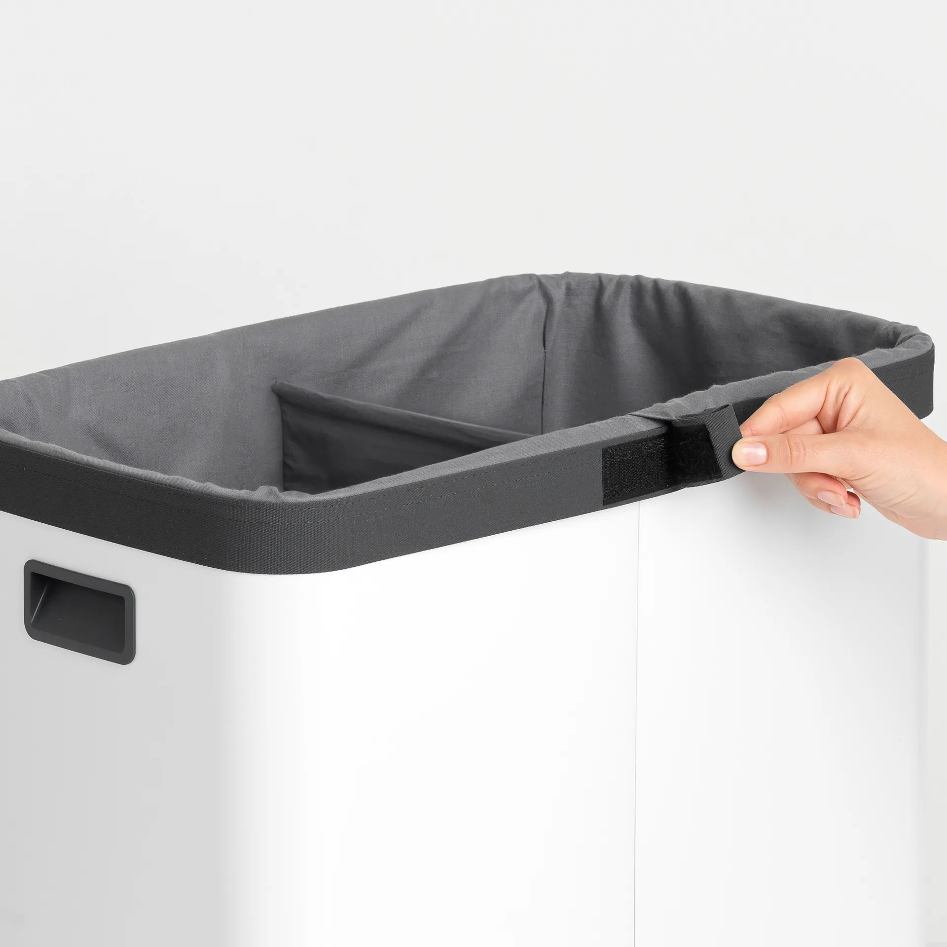 Binnenzak voor Bo wasmand high 2x45 L, Grijs Brabantia