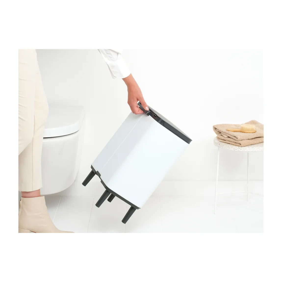 Bo afvalbak hoog 12 L, Wit Brabantia