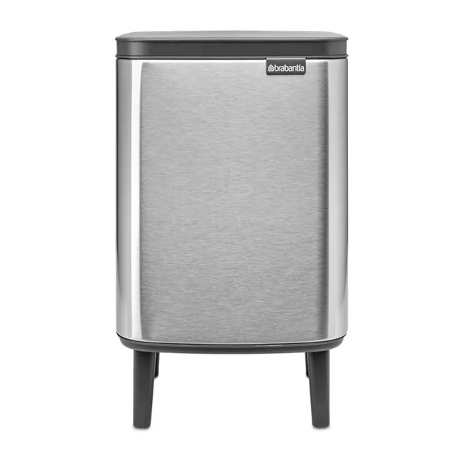 Bo afvalbak hoog 7 L, Matgeborsteld staal Brabantia