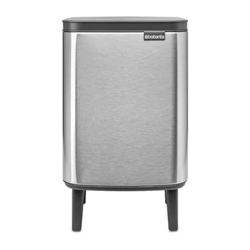 Bo afvalbak hoog 7 L - Matgeborsteld staal - Brabantia