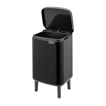 Bo afvalbak hoog 7 L - Matzwart - Brabantia