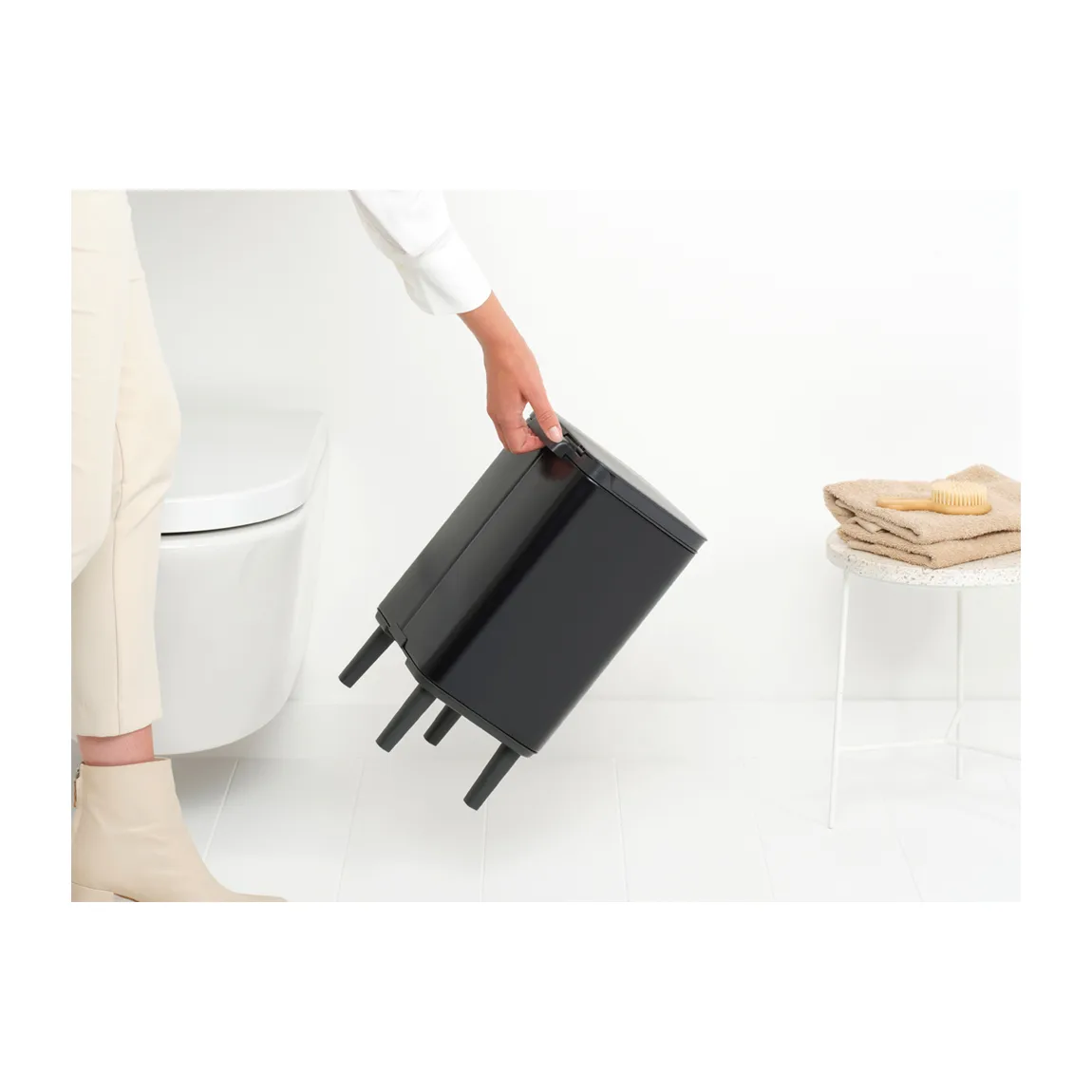 Bo afvalbak hoog 7 L, Matzwart Brabantia