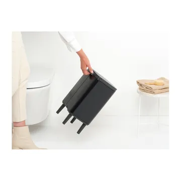 Bo afvalbak hoog 7 L - Matzwart - Brabantia