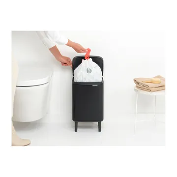 Bo afvalbak hoog 7 L - Matzwart - Brabantia