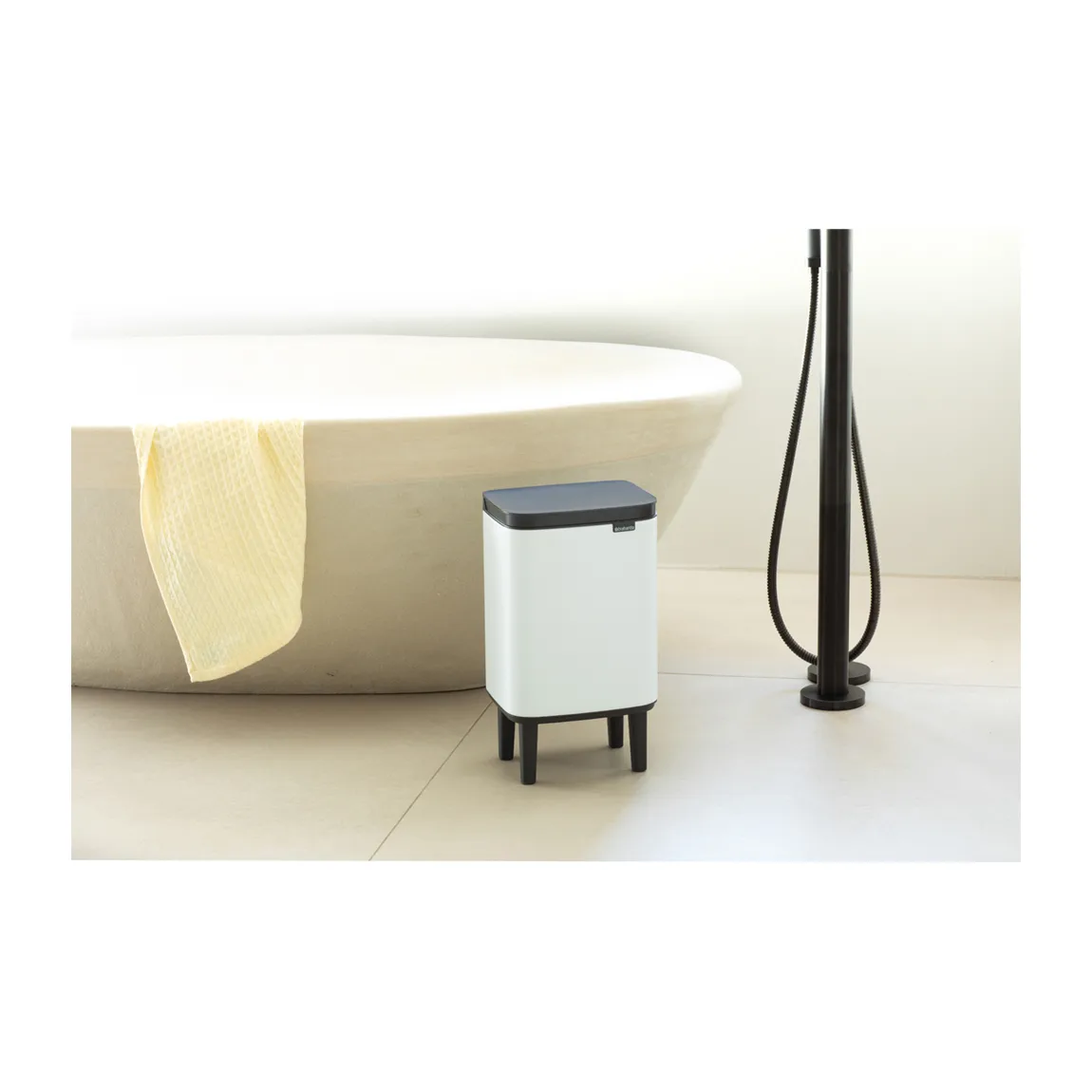 Bo afvalbak hoog 7 L, Wit Brabantia