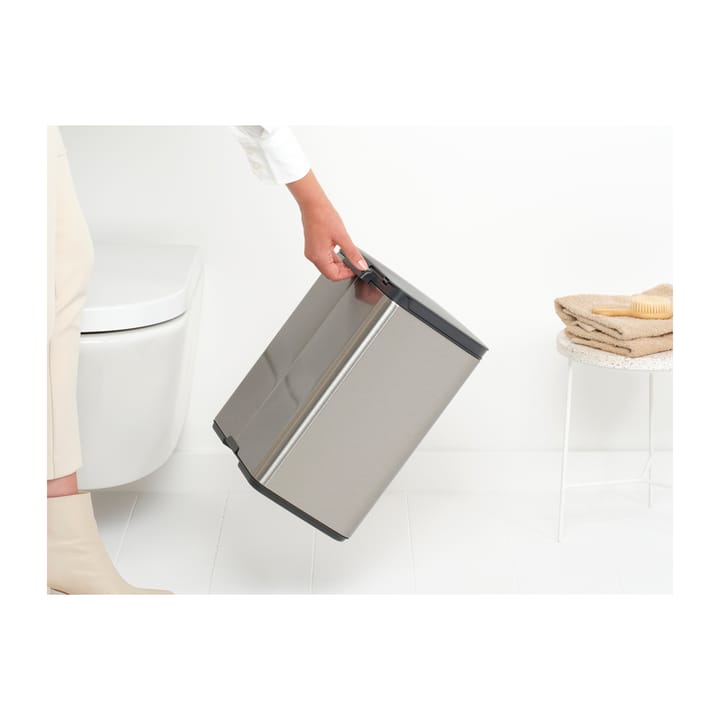 Bo afvalemmer 12 l, Matgeborsteld staal Brabantia