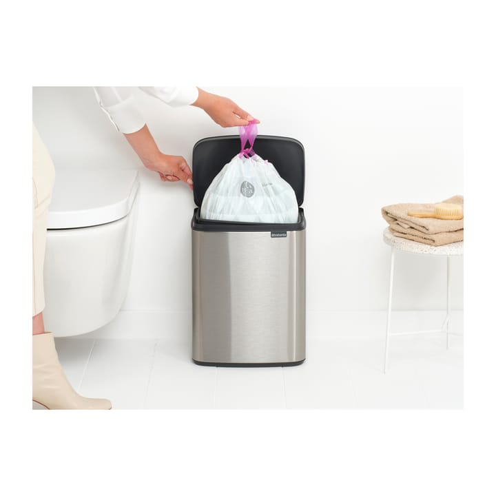 Bo afvalemmer 12 l, Matgeborsteld staal Brabantia
