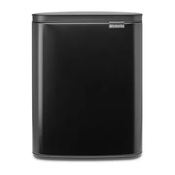 Bo afvalemmer 12 l - Matte black - Brabantia