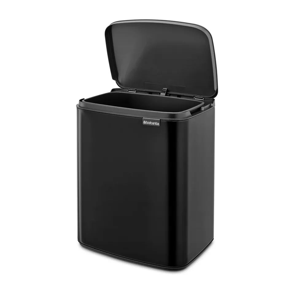 Bo afvalemmer 12 l, Matte black Brabantia